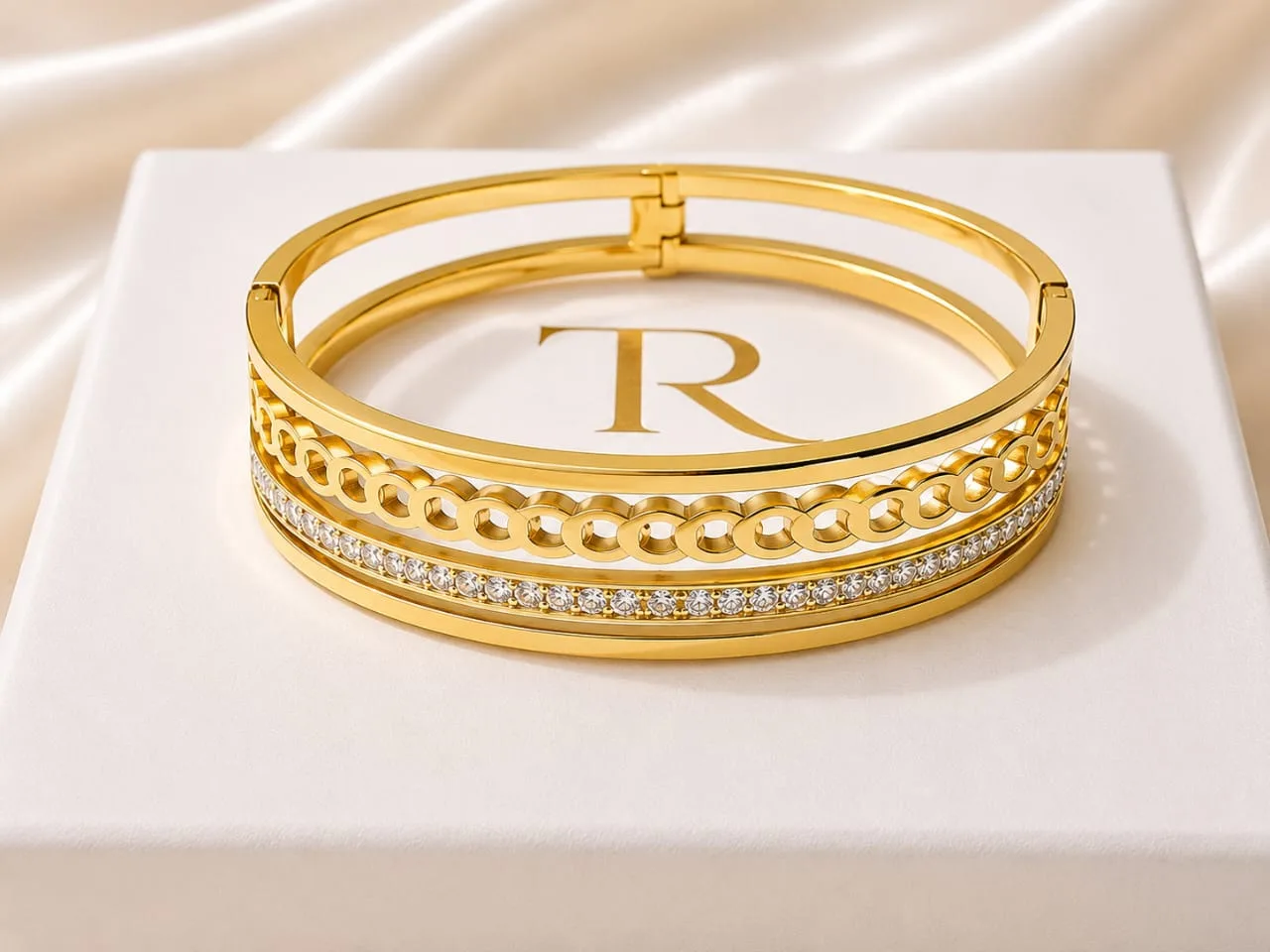 Luxe Crystal Gold Bracelet