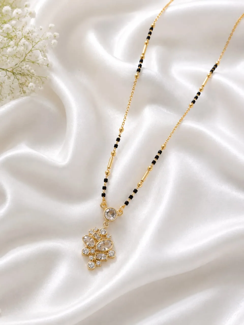 Crystal Bloom Mangalsutra