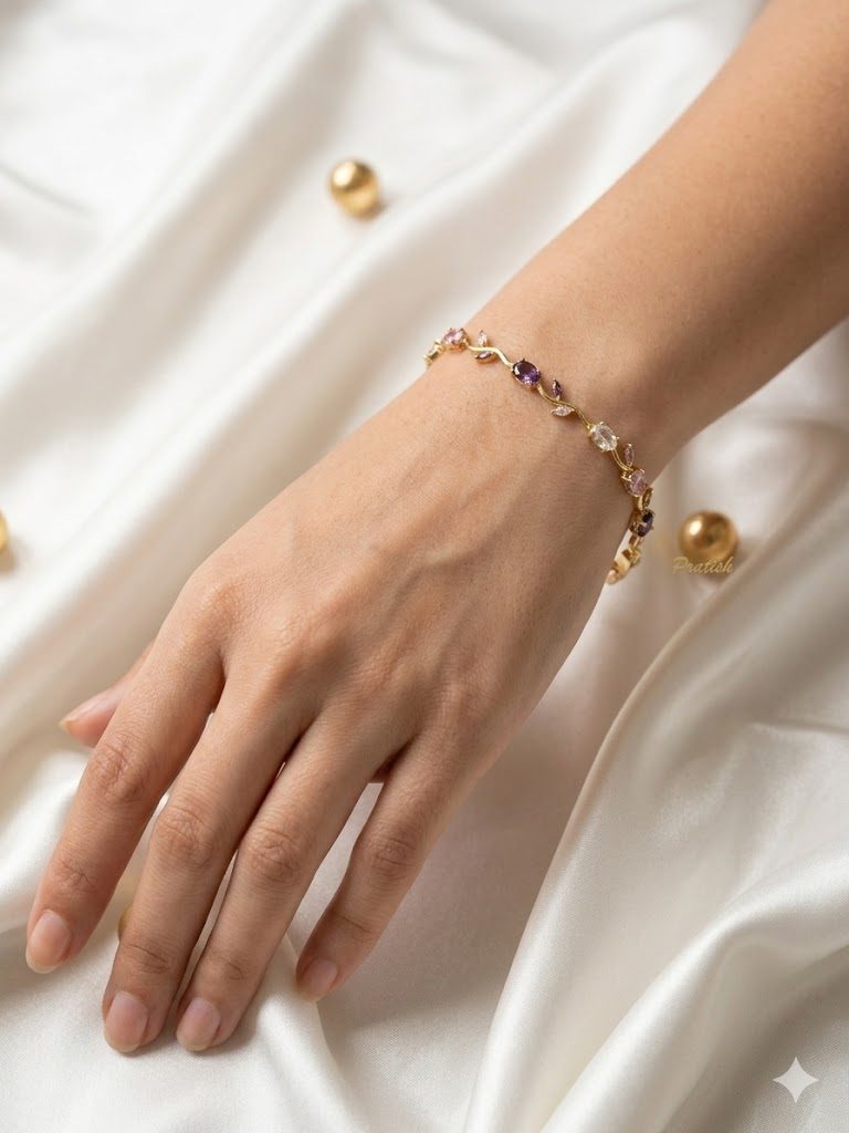 Crystal Tulip Vine Bracelet 2