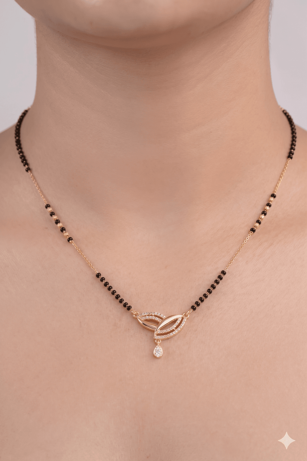 Elegant Leaf Drop Anti-Tarnish Mangalsutra