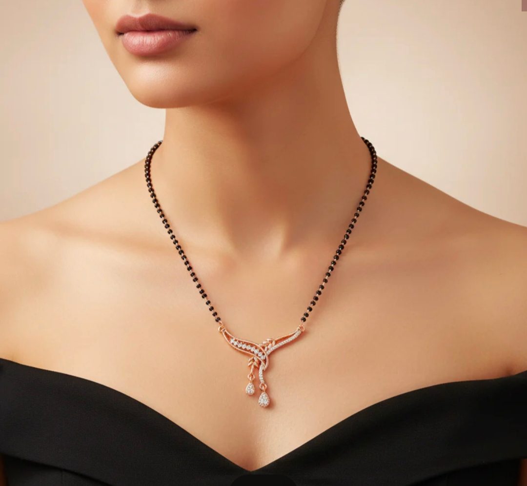 Elegant Dual-Drop Anti-Tarnish Mangalsutra