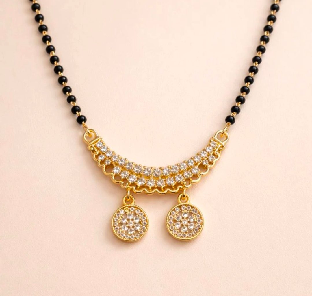 Dual-Vati Crescent Anti-Tarnish Mangalsutra