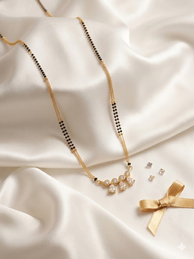 Royal Triple Pear-Drop Anti-Tarnish Mangalsutra