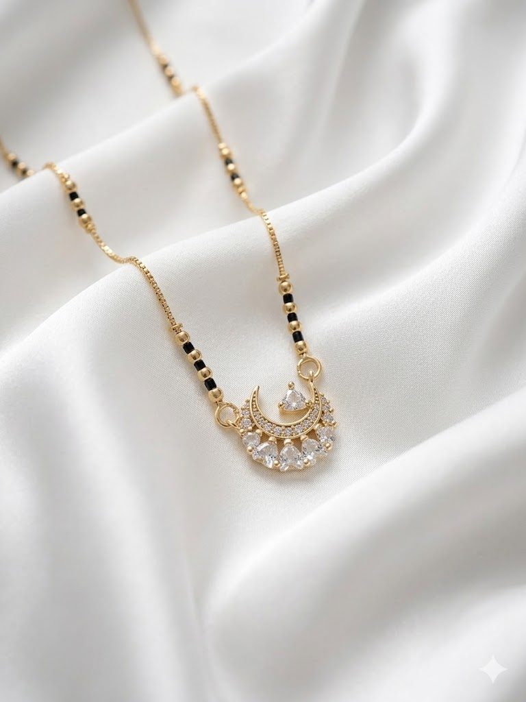 Royal Crescent Moon Anti-Tarnish Mangalsutra